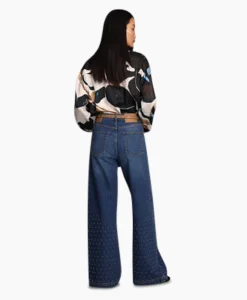 Munthe Jeans Lacubu Blauw*Dames Broeken