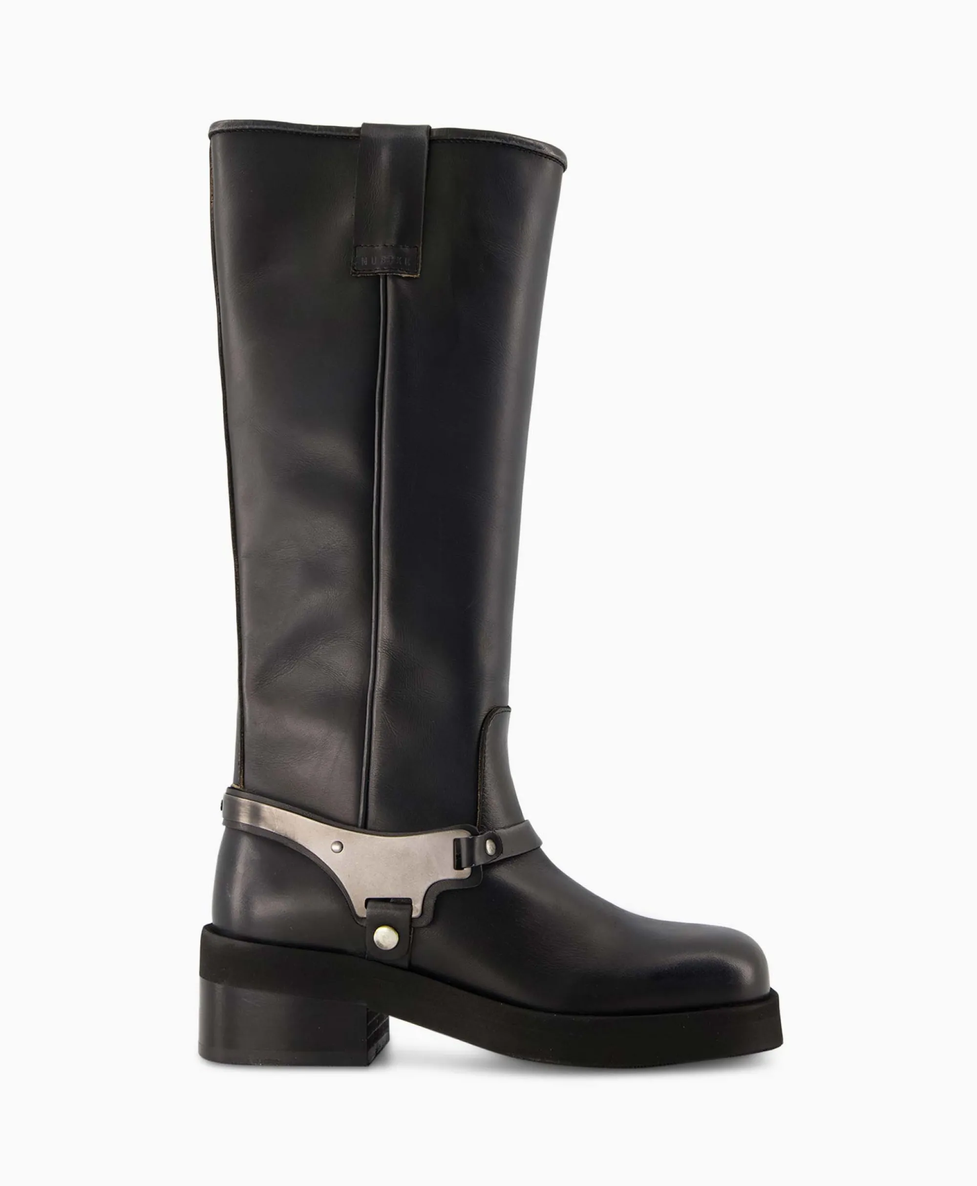 Nubikk Lange Laars Eve Lynn Zwart*Dames Laarzen
