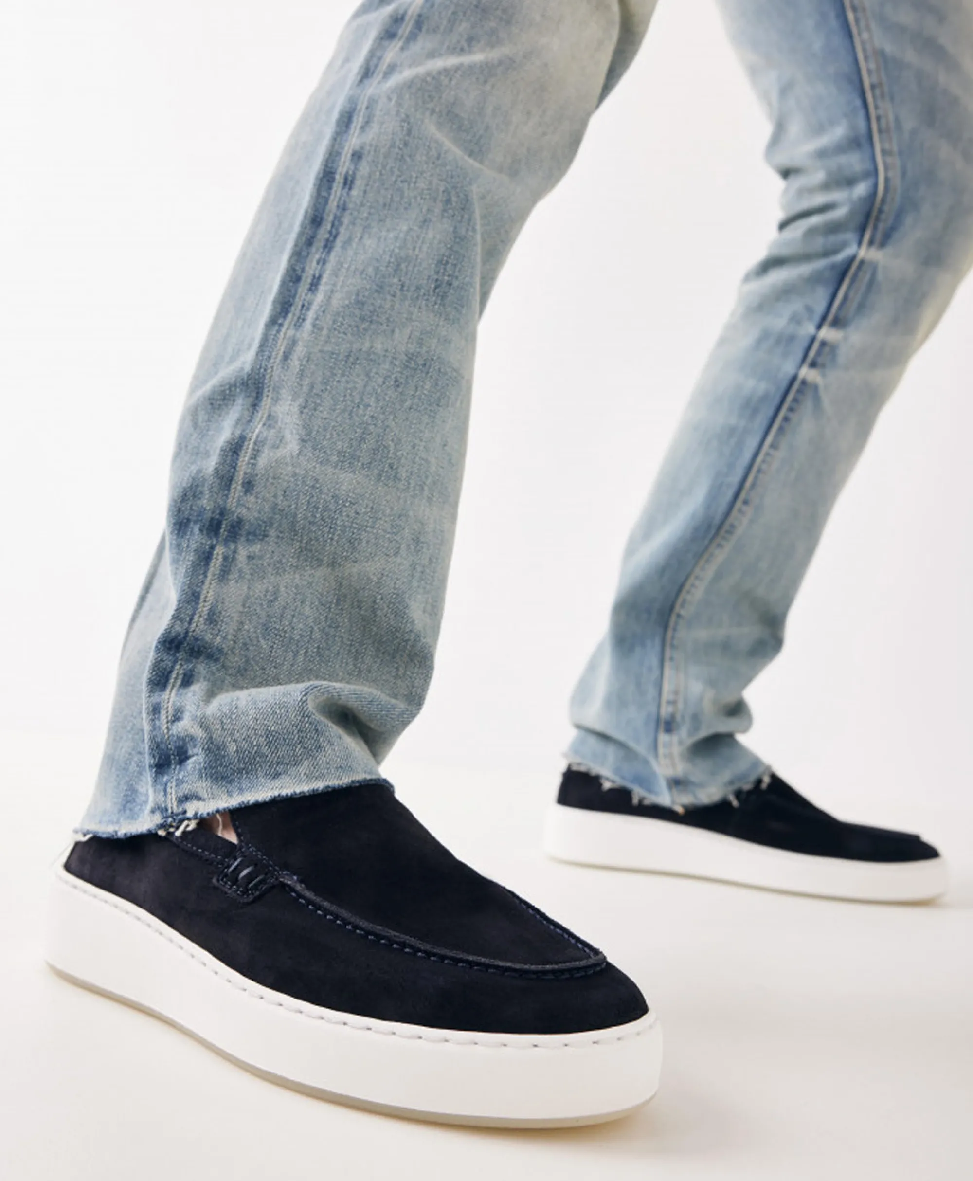 Nubikk Loafer Jiro Mio Donker Blauw*Heren Instappers