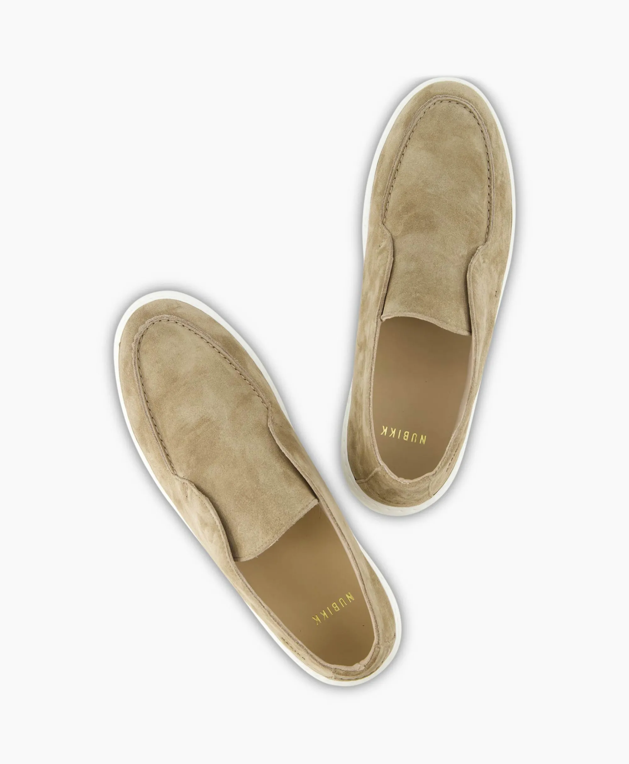 Nubikk Loafer Jiro Suo Taupe*Heren Instappers