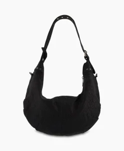 Nunoo Bags Crossbody Tas Dagmar Rivet Washed Black Zwart*Dames Tassen