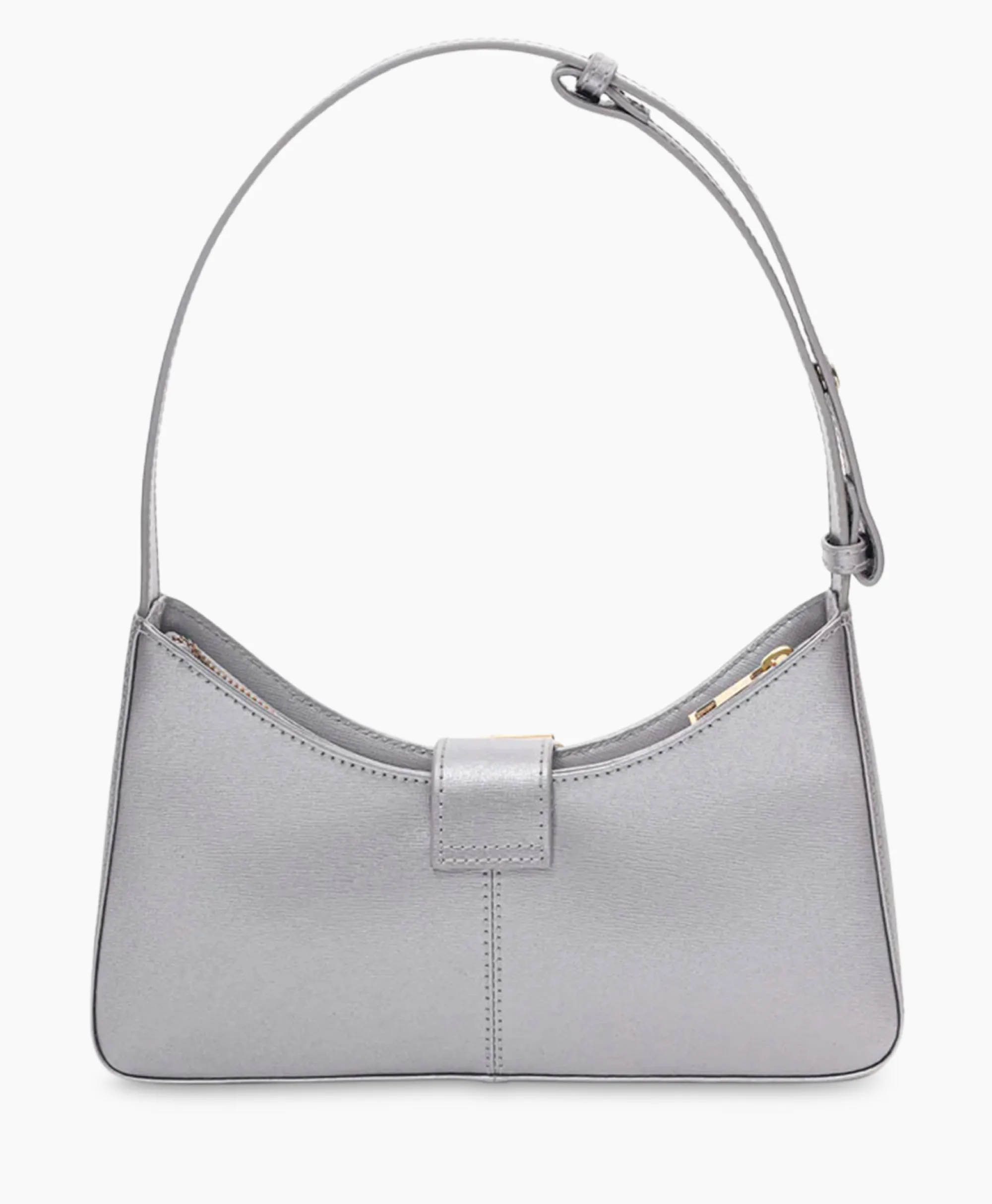 Nunoo Bags Schouder / Hand Tas Apollo Florence Silver W. Gold Zilver*Dames Tassen