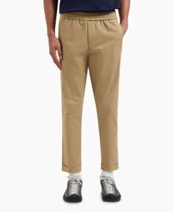 Olaf Hussein Pantalon Slim Cotton Khaki*Heren Broeken
