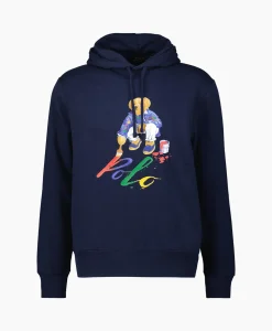 Ralph Lauren Hoodie Pain Bear Donker Blauw*Heren Truien