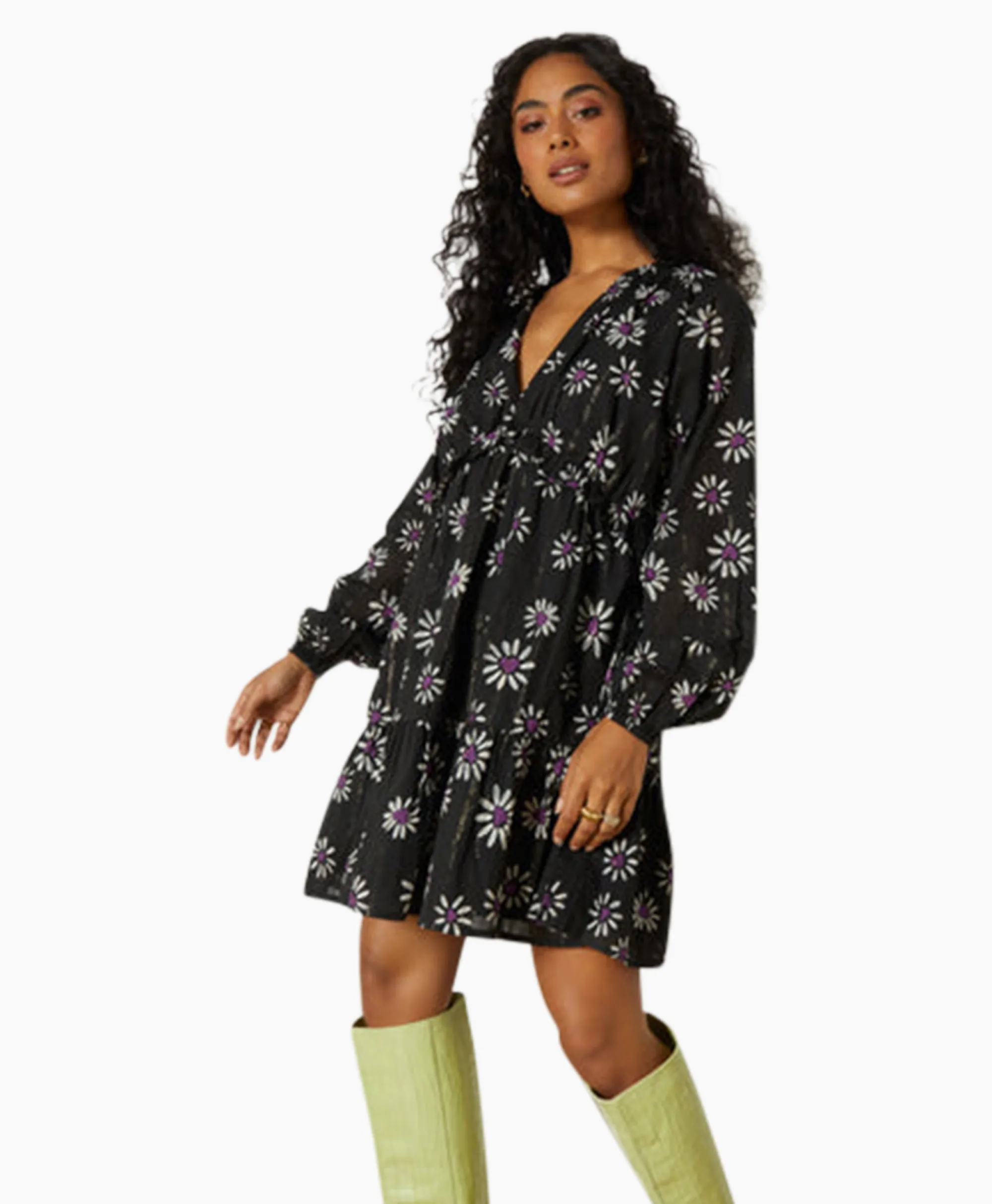 Refined Department Mini Jurk Monica Zwart*Dames Bruiloftskleding