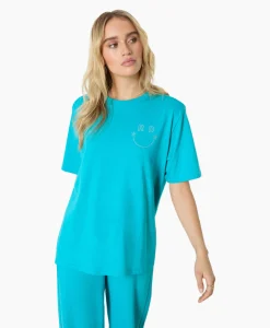 Refined Department T-Shirt Korte Mouw Mexie Blauw*Dames T-Shirts & Tops