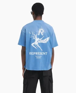 Represent Top & T-Shirt Icarus Licht Blauw*Heren T-Shirts