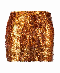 Rotate Minirok Sequins Mini Oranje*Dames Rokken