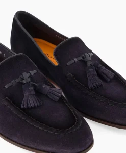 Santoni Loafer Doodling-Rvr Donker Blauw*Heren Instappers