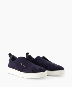 Santoni Sneaker Victor-Seyu60 Blauw*Heren Sneakers