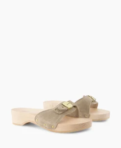 Scholl Iconic Sandaal Pescura Heel Beige*Dames Sandalen