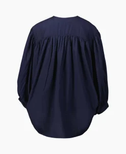 Sea Me Happy Blouse Balloon Donker Blauw*Dames Blouses