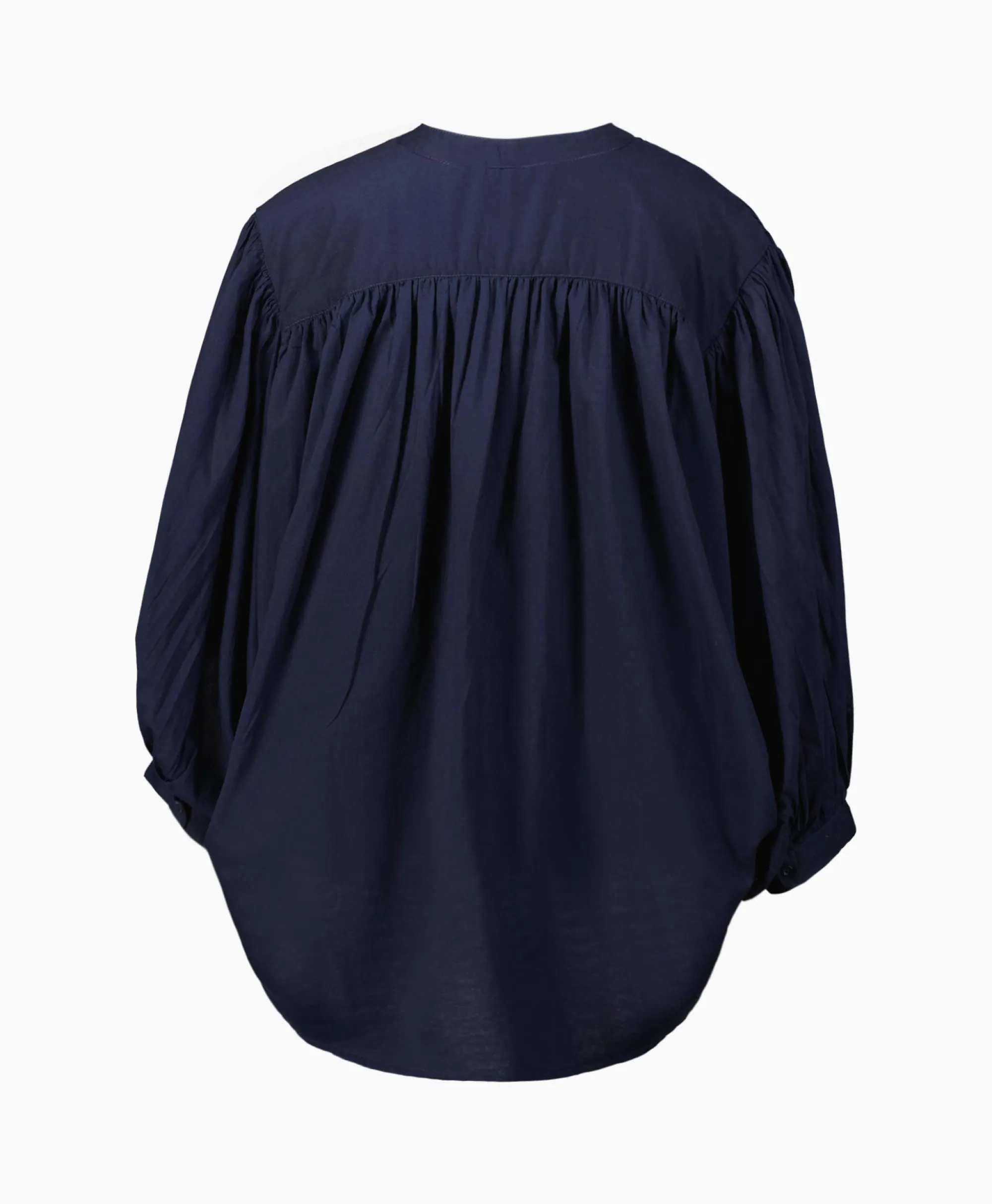 Sea Me Happy Blouse Balloon Donker Blauw*Dames Blouses