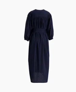 Sea Me Happy Maxi Jurk Balloon Long Double Layered Donker Blauw*Dames Jurken