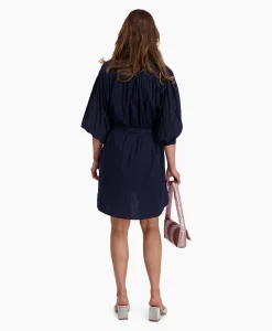 Sea Me Happy Mini Jurk Balloon Short Double Layered Donker Blauw*Dames Jurken