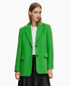 Selected Femme Blazer Sasja Wool B Groen*Dames Blazers