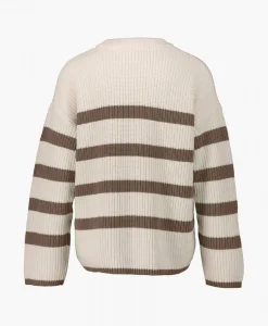 Selected Femme Gebreide Trui Bloomie Ls Knit O-Neck B Noos Beige*Dames Truien