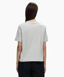 Selected Femme T-Shirt Essential Ssboxy Tee Noos Licht Grijs*Dames T-Shirts & Tops
