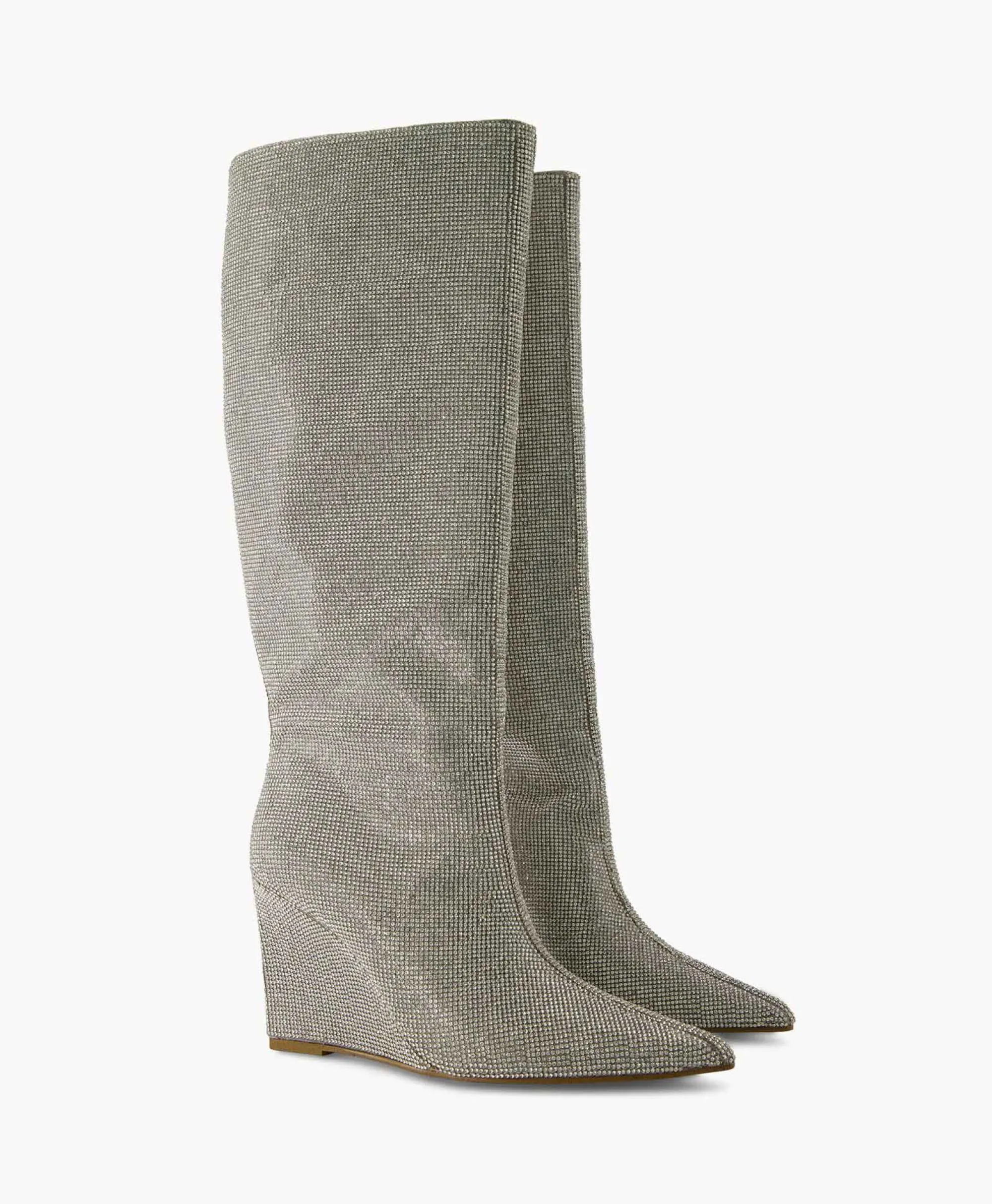 Steve Madden Lange Laars Showout R Zilver*Dames Laarzen