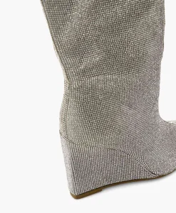 Steve Madden Lange Laars Showout R Zilver*Dames Laarzen