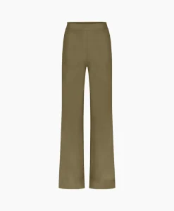 Studio Anneloes Broek Alex Bonded Trousers Bruin Dessin*Dames Broeken