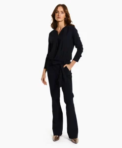 Studio Anneloes Jumpsuit Kimmy Flair Donker Blauw*Dames Jumpsuits