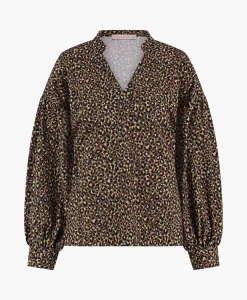 Studio Anneloes Top Julia Leopard Bruin*Dames T-Shirts & Tops