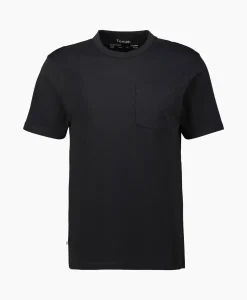 Tenue. T-Shirt Korte Mouw John Pocket Tee Zwart*Heren T-Shirts