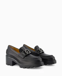 Tod's Tod's Tod's Loafer Gomma Carro Zwart*Dames Instappers