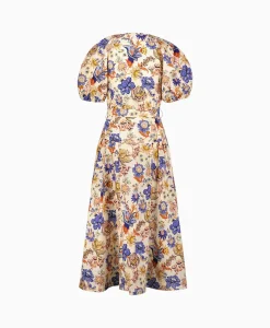 Ulla Johnson Midi Jurk Carina Oranje*Dames Jurken