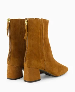 Unisa Enkellaars Lucas Ks Cognac*Dames Laarzen