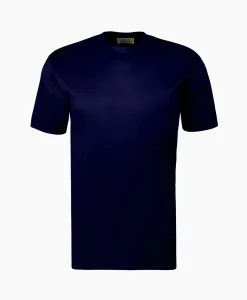 Valenza T-Shirt Interlock Supima Blauw*Heren T-Shirts