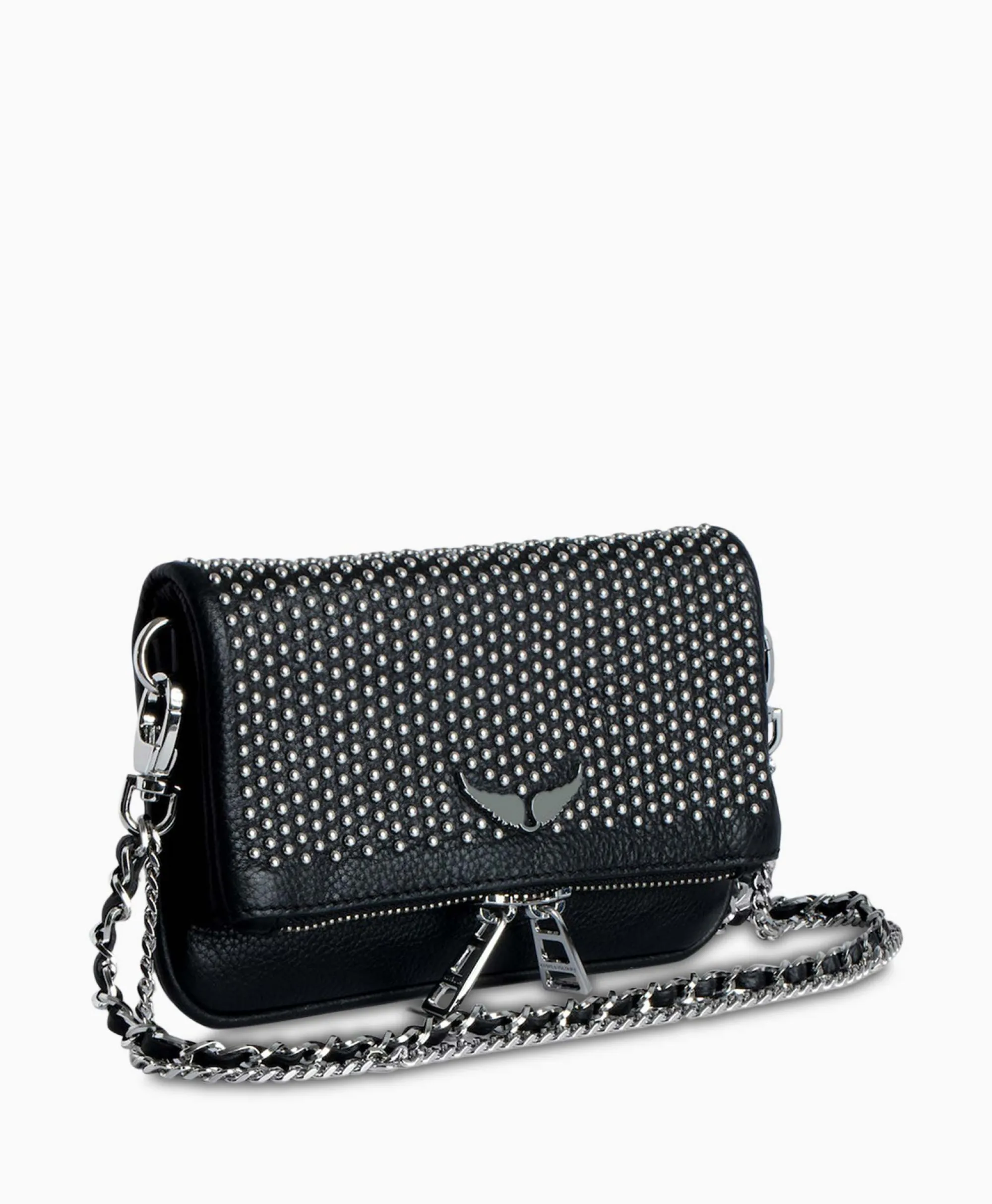 Zadig & Voltaire Zadig & Voltaire Crossbody Tas Rock Nano Plumetis Zwart*Dames Tassen