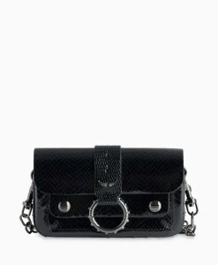 Zadig & Voltaire Zadig & Voltaire Schouder / Hand Tas Kate Wallet Glossy Wild Emboss Zwart*Dames Tassen