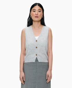 Zenggi Spencer Sleeveless Licht Grijs*Dames Truien