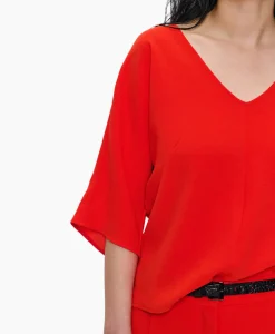 Zenggi Tuniek V-Neck Rood*Dames Tunieken